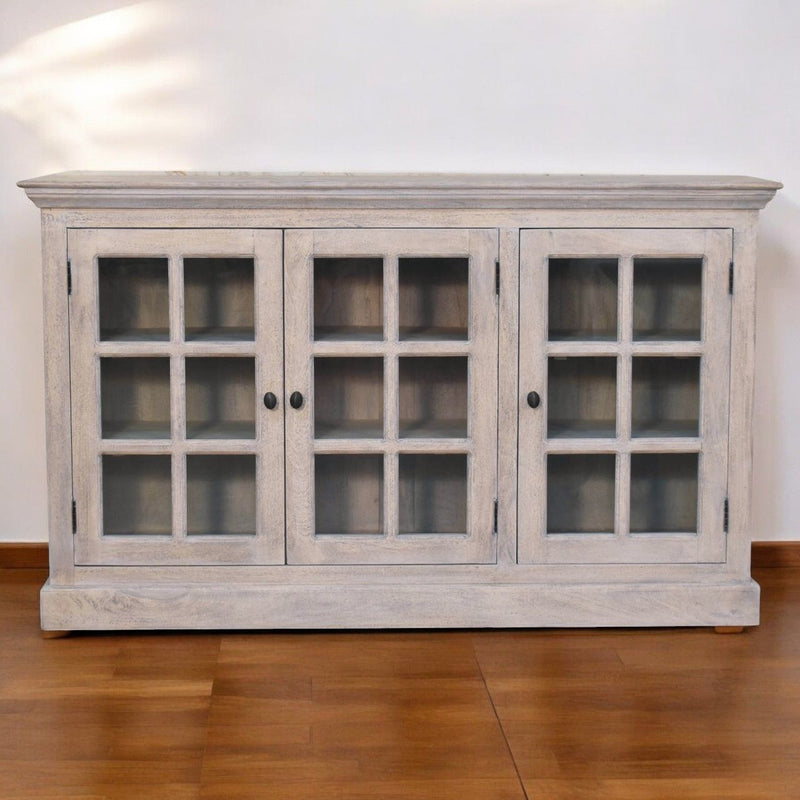 Triple Glazed Cabinet - Beige