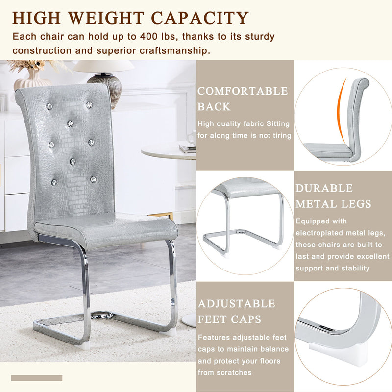 Elegant Design Upholstered Dining Chairs