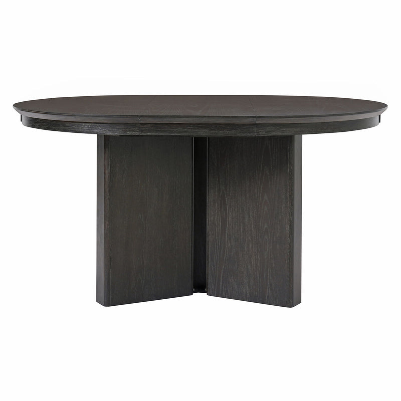 Farmhouse Oval Extendable Dining Table With Pedestal Base