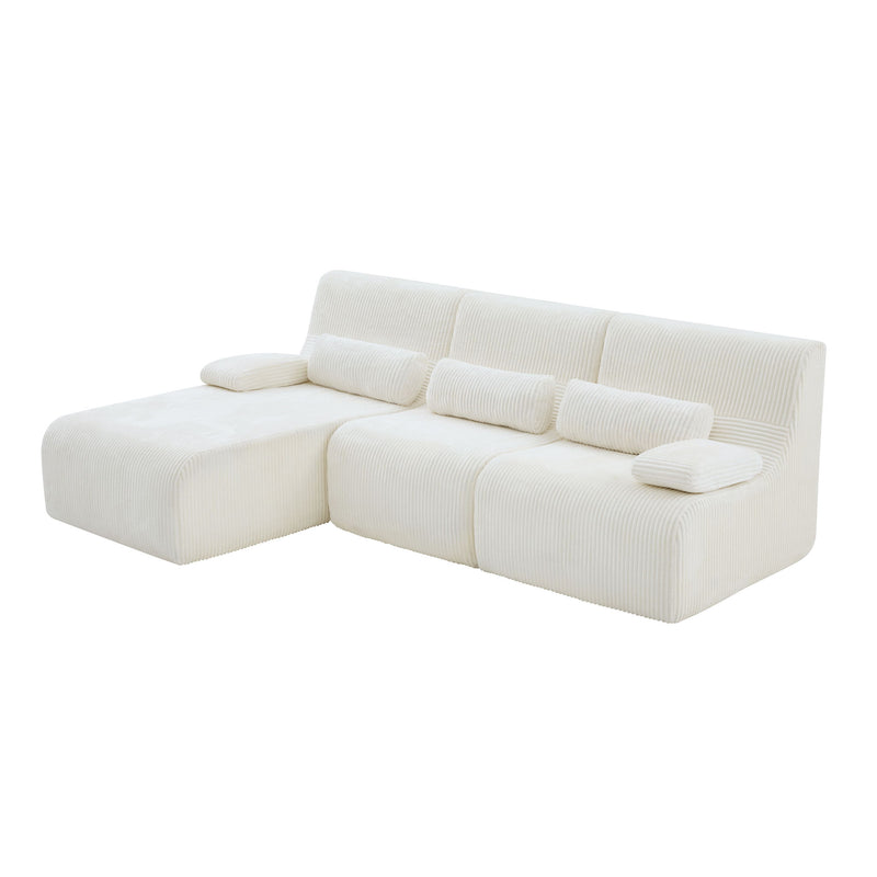 Oversized Sectional Sofa, Living Room Seating With Modular Design