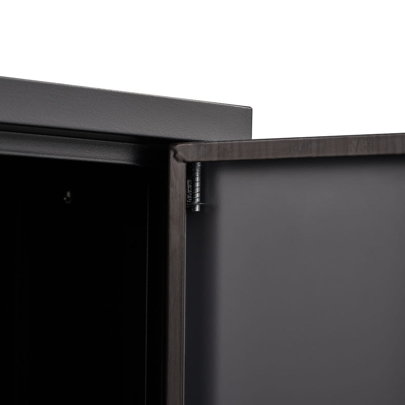 Metal Storage Cabinet With Locking Doors And Adjustable Shelf, Folding Filing Storage Cabinet, Folding Storage Locker Cabinet For Home Office, School, Garage
