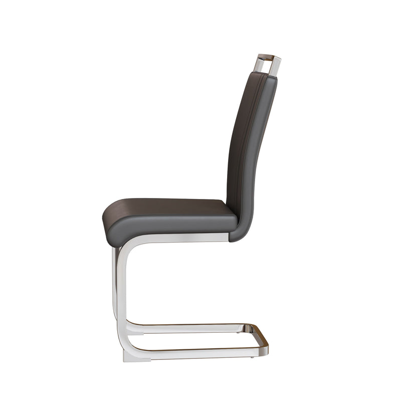 Modern Dining Chairs With Padded Seat, High Back