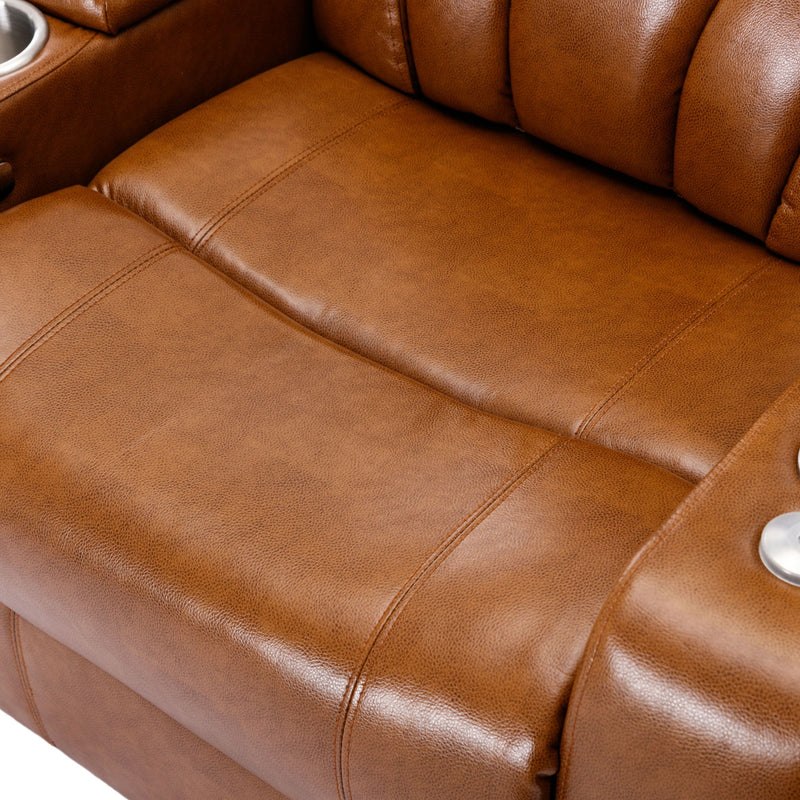 Power Motion Recliner Electric Power Recliner With USB Charging Port, Hidden Arm Storage, Convenient Cup Holder And tooth Speaker