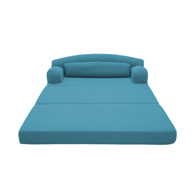 2 Seater Sofa Bed, Compact Foldable Floor Couch