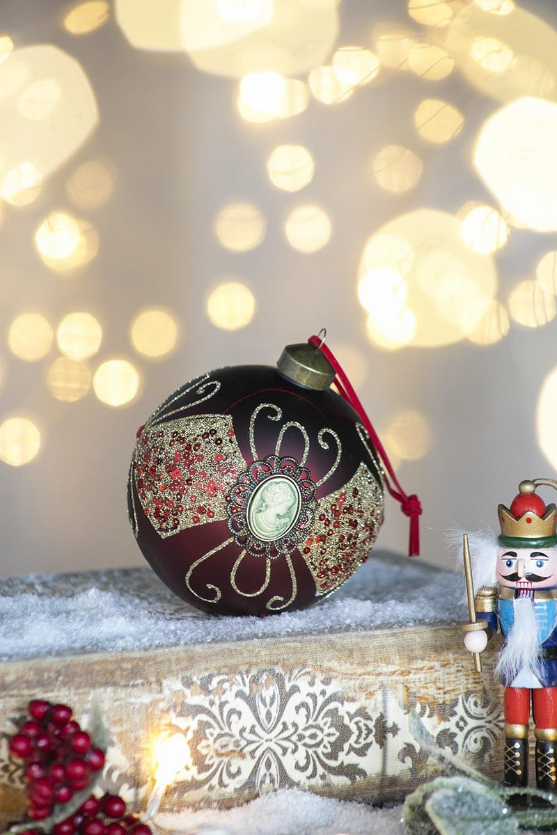 Decorative Hanging Ball Christmas Tree Ornaments For Holiday Decorations (Set of 6)