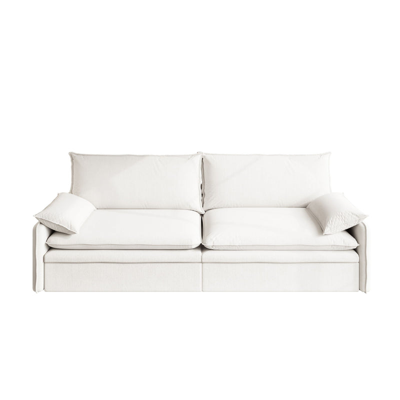 4 Seat Convertible Sleeper Sofa Bed, Modern With Storage