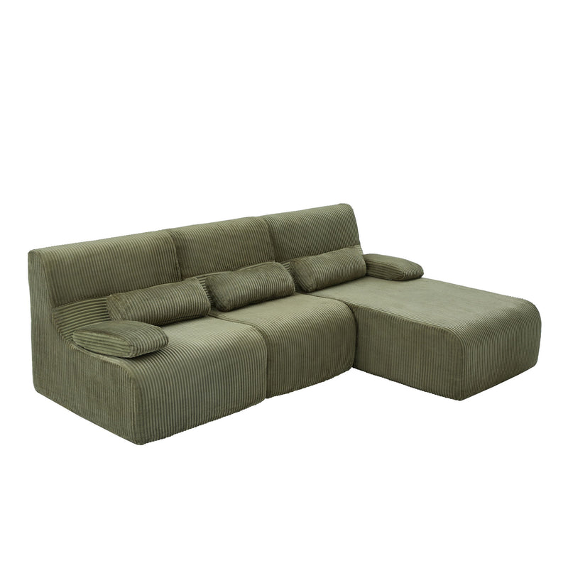 Oversized Sectional Sofa, Living Room Seating With Modular Design
