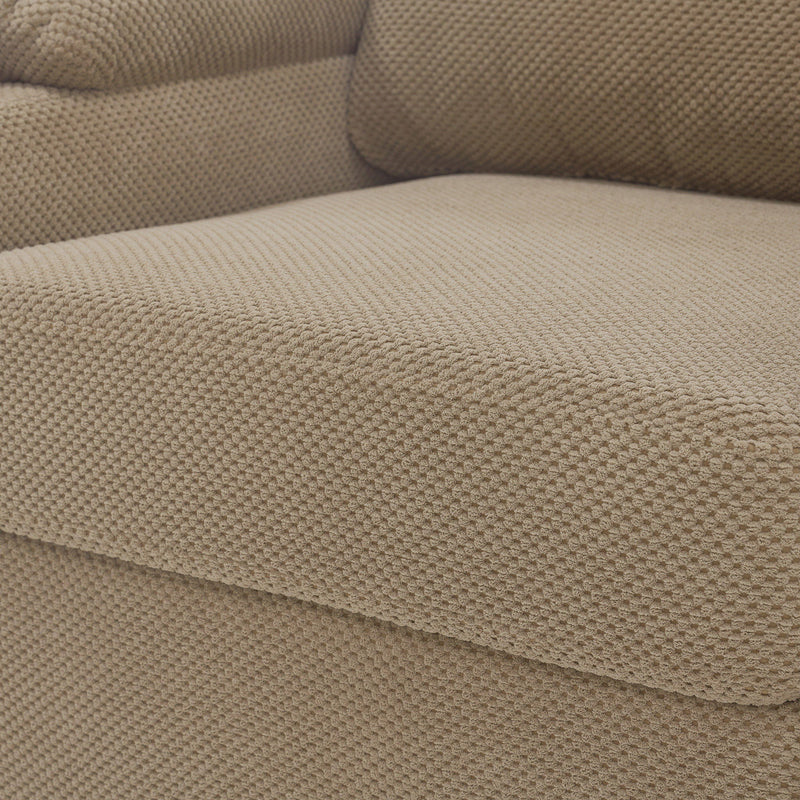 Accent Chair With Storage Ottoman, Reclining Single Chaise Lounge With Cupholders And USB, C Ports