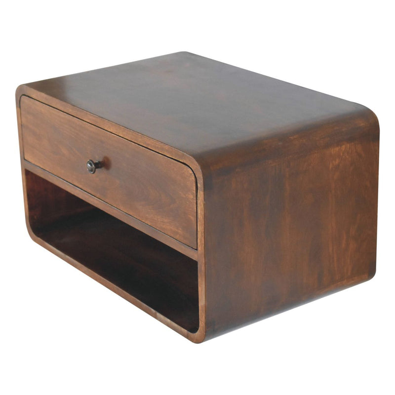 Curve Upper Slot Floating Nightstand