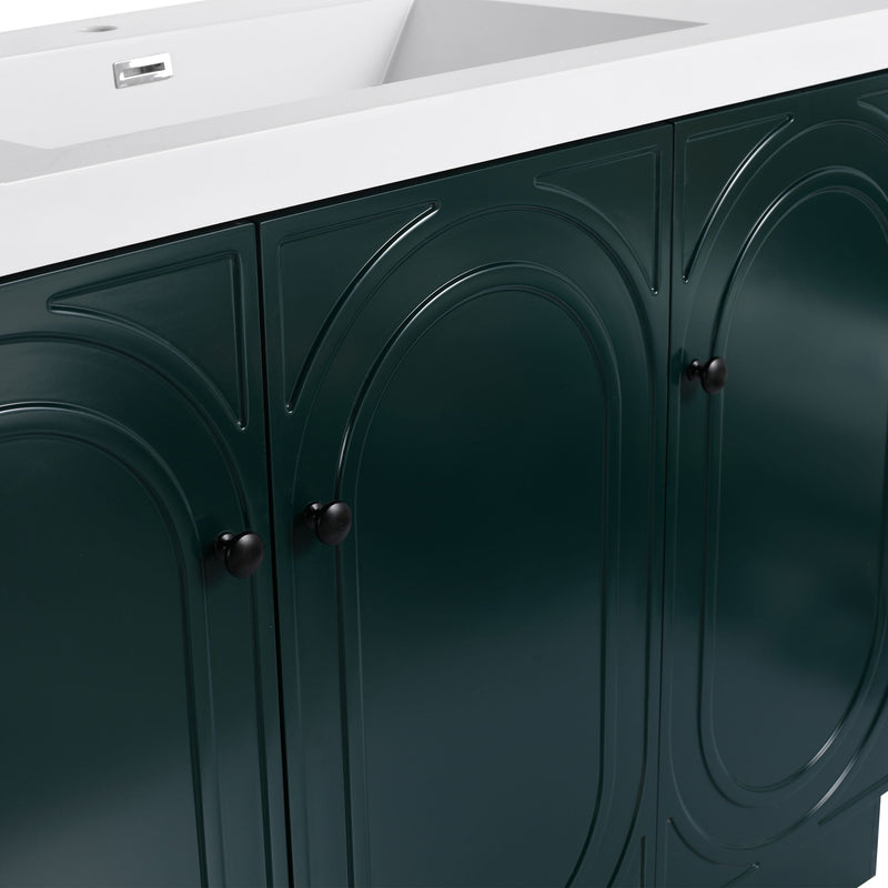 Modern Freestanding Bathroom Vanity With Soft Close Cabinet Doors