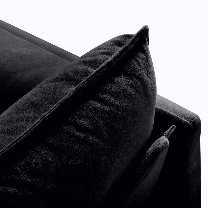 Modern Upholstered Loveseat And Armchair Set With Pillows