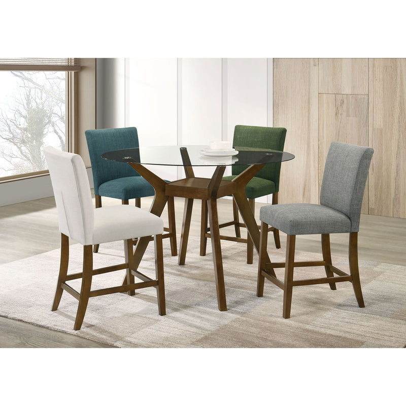 Flynn - Round Counter Height Dining Table - Brown