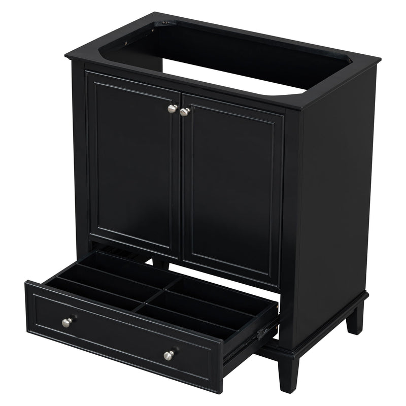 Modern Bathroom Vanity Base Only With Doors And Drawer