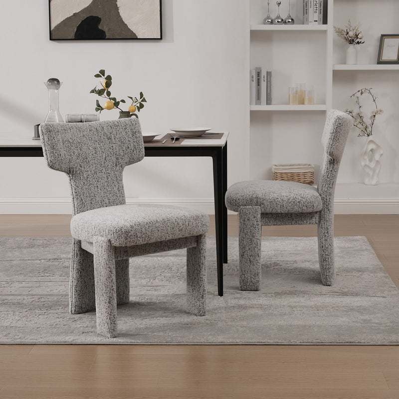Armless Curved Back Accent Chairs