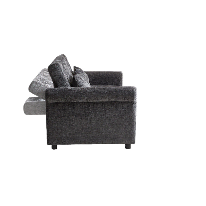 Loveseat Sofa Bed, Pull - Out Couch Sleeper & 2 Pillows