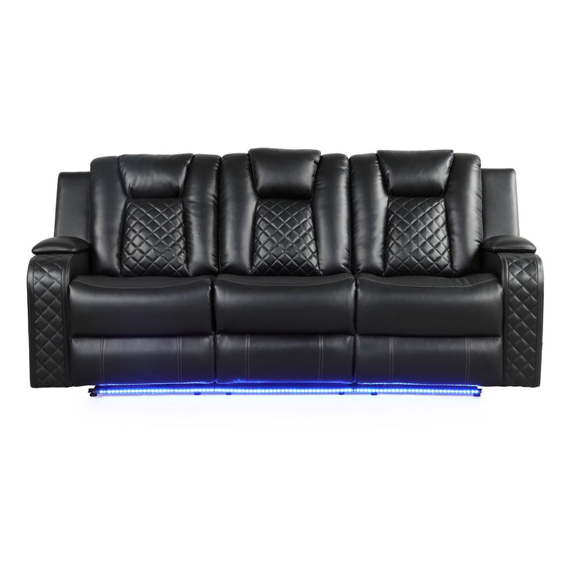 Benz - Power Recliner Set With LED Lighting And USB Charging