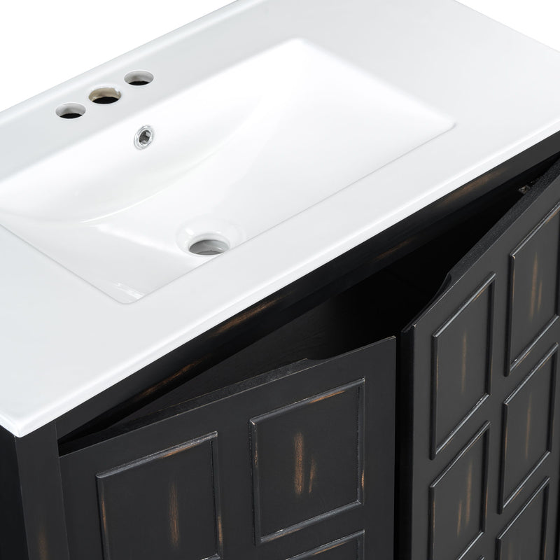 Bathroom Vanity Organizer With Sink, Combo Cabinet Set, Bathroom Storage Cabinet