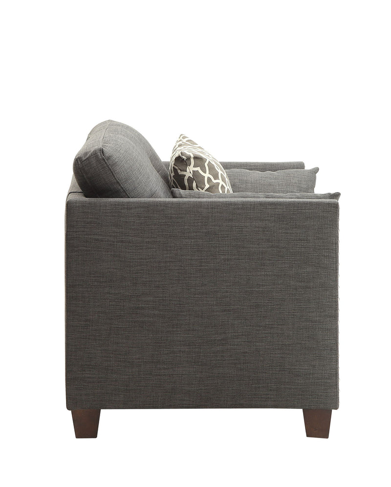 Laurissa - Chair With 3 Pillows - Light Gray