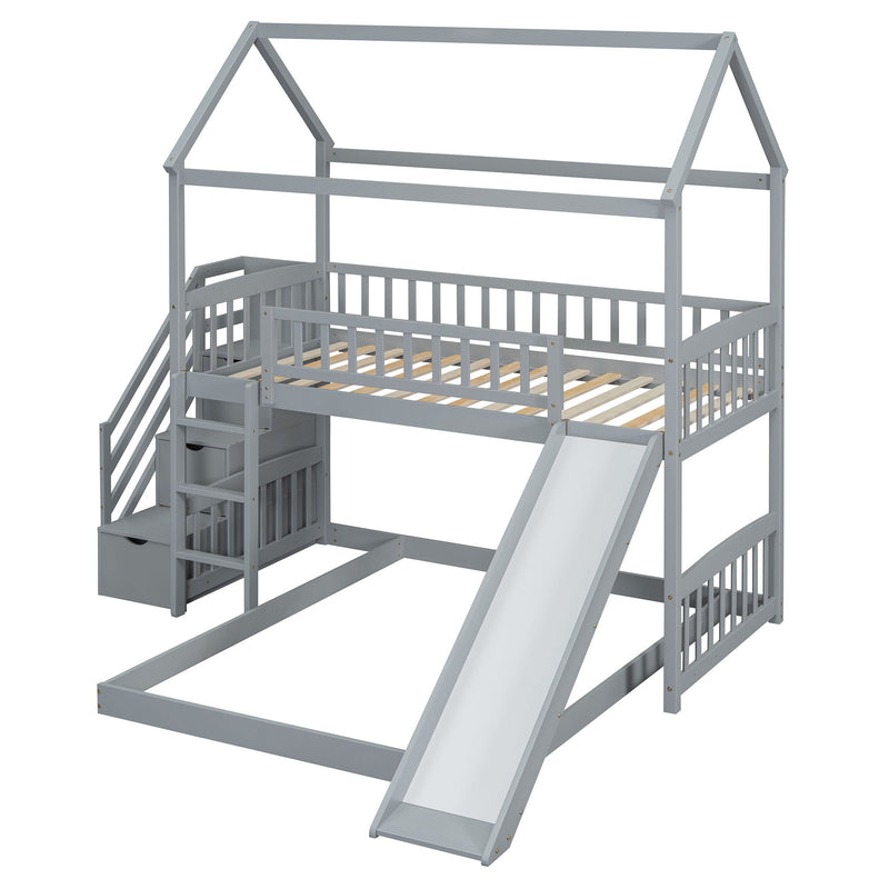 House Bunk Bed With Slide