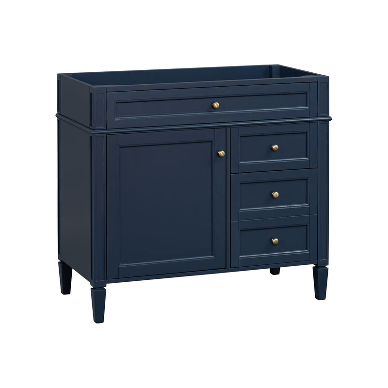 Bathroom Vanity With 2 Drawers And Tip-Out Drawer, Storage Cabinet