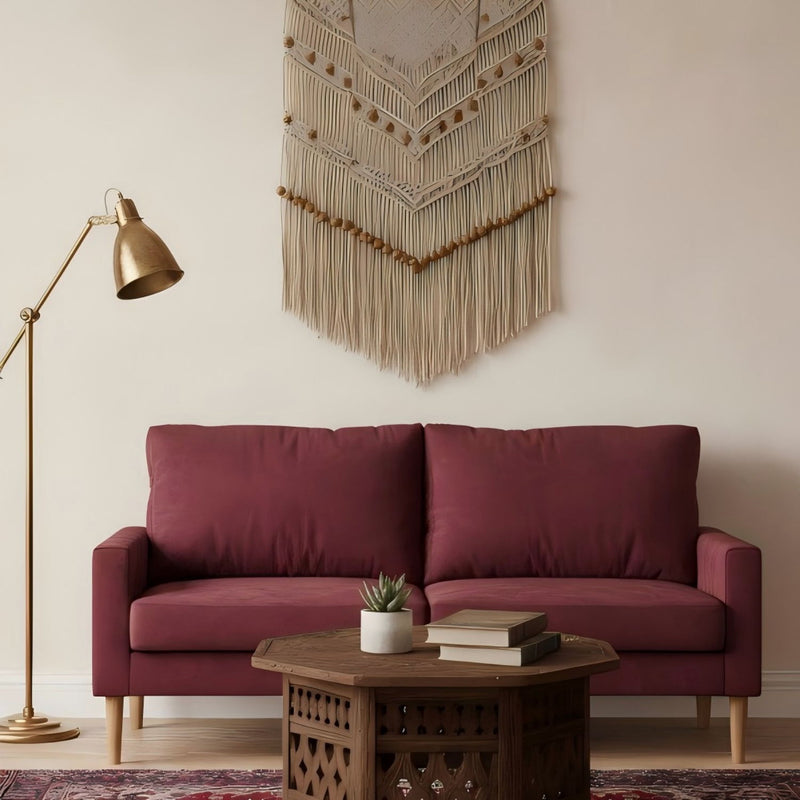 Upholstered Sofa, 3 Seater Couch For Living Room