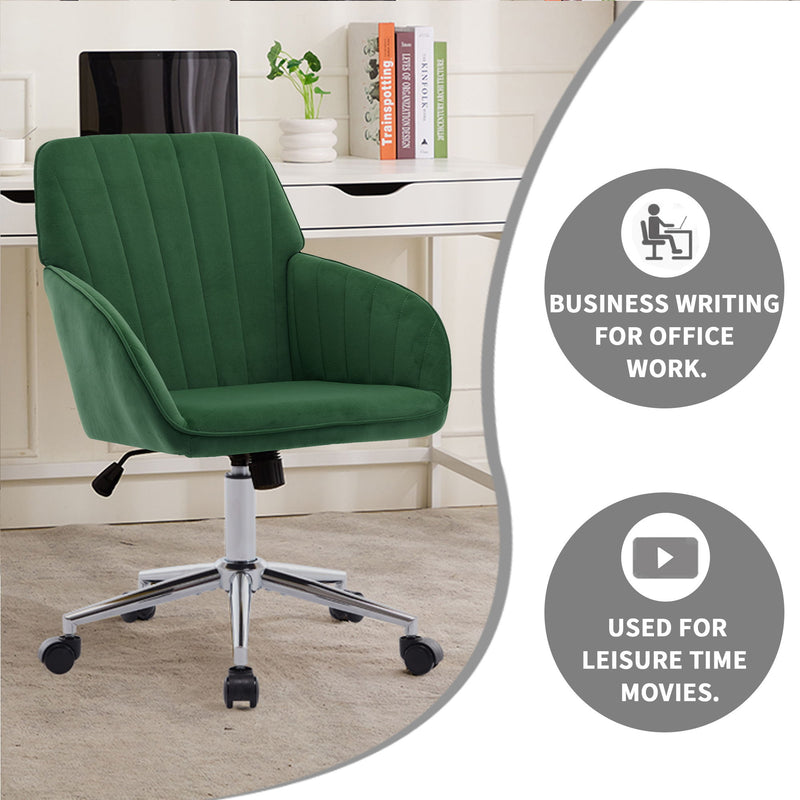 Adjustable Ergonomic Office Chair, Swivel Backrest Seat
