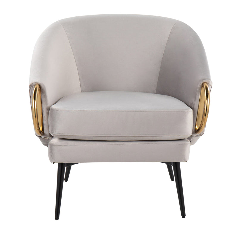 Claire - Contemporary / Glam Chair - Silver