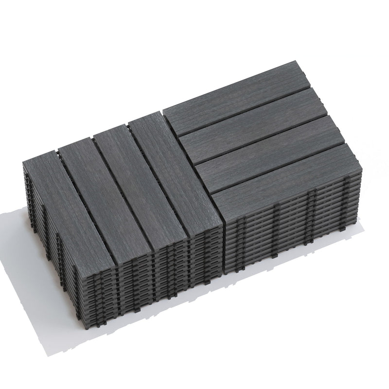 Patio Deck Tiles, Pack Of 22