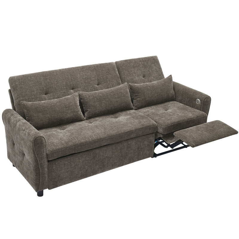 3 Seater Sofa Bed And Reversible Recliner