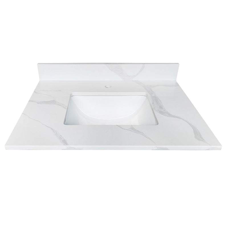 Bathroom Vanity Top With Undermount Single Bowl Sink