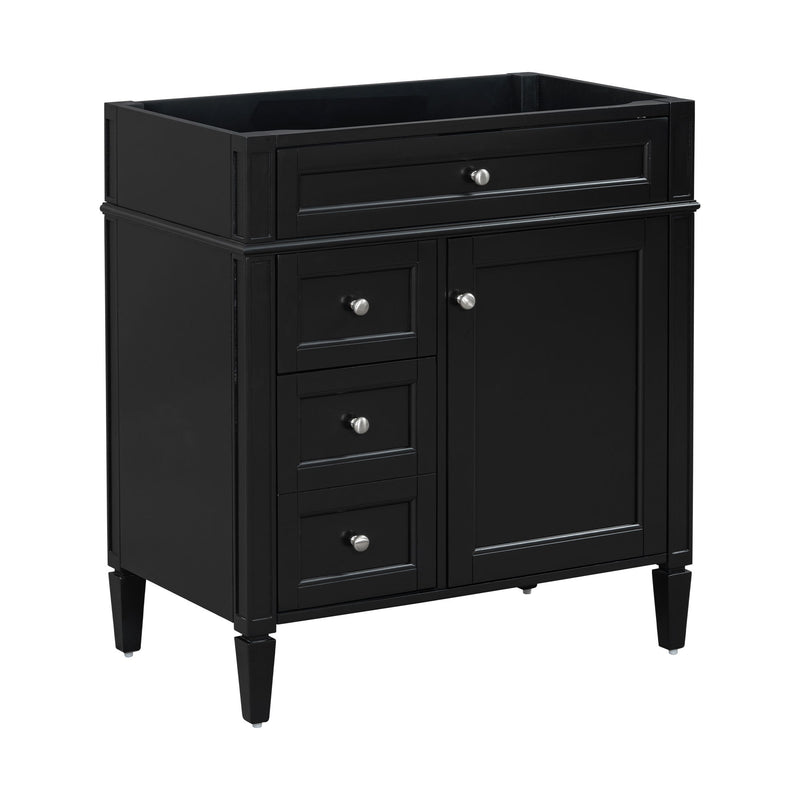 Bathroom Vanity With 2 Drawers And Tip-Out Drawer, Storage Cabinet
