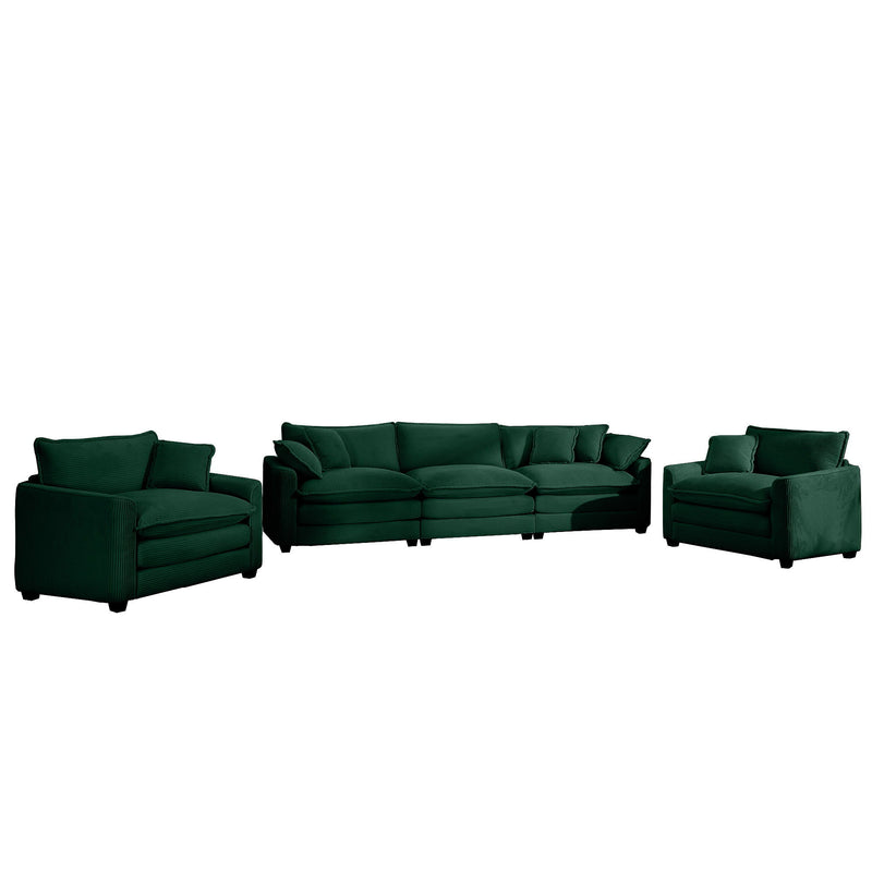 Elegant Oversized Sectional Sofa Set With Deep Seats And Flexible Layout