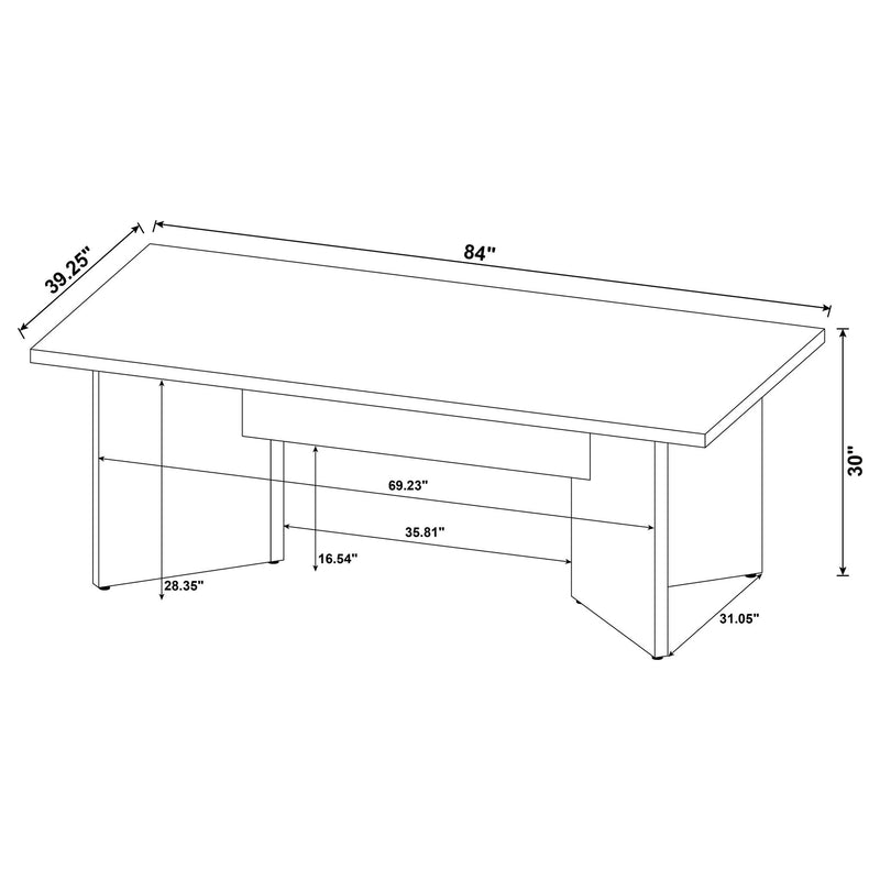 Larrabee - Rectangular Dining Table - Mango Color