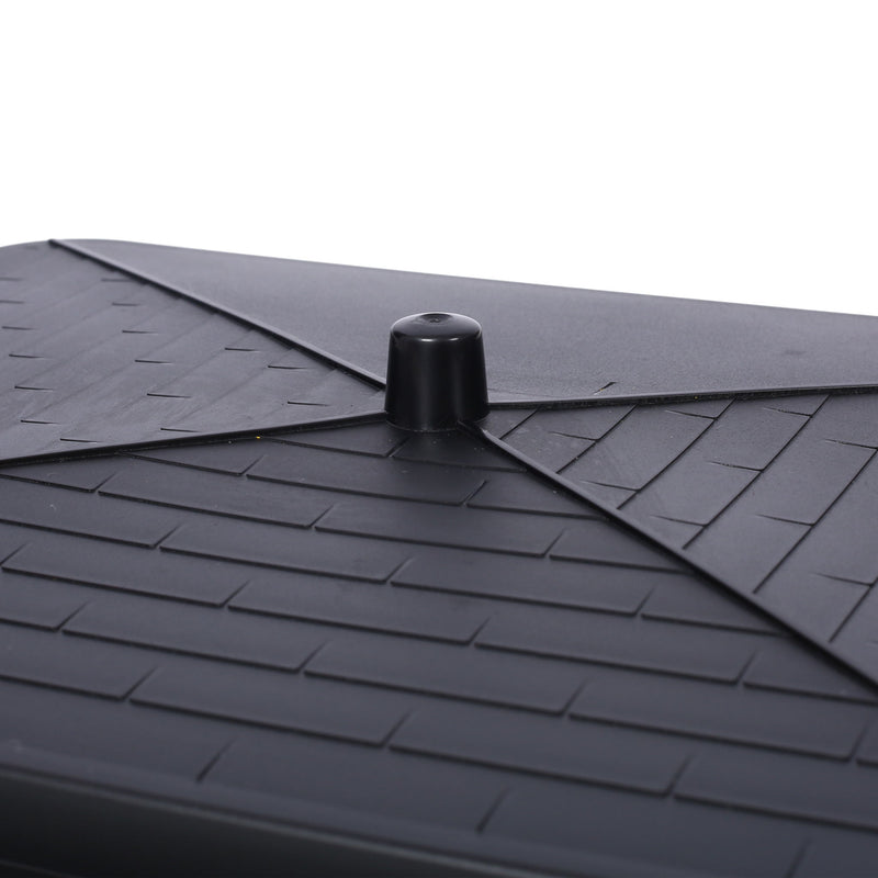 Eco Friendly 5 Layer Worm Compost Bin With 50L Capacity, Easy Setup Plastic Worm Farm Kit - Black