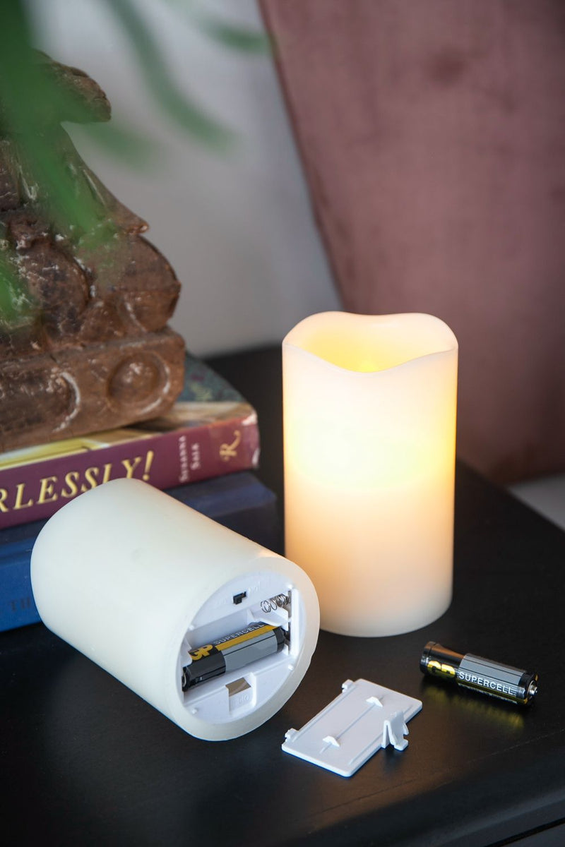 LED Candles With Remote Timer (Set of 3) - Ivory