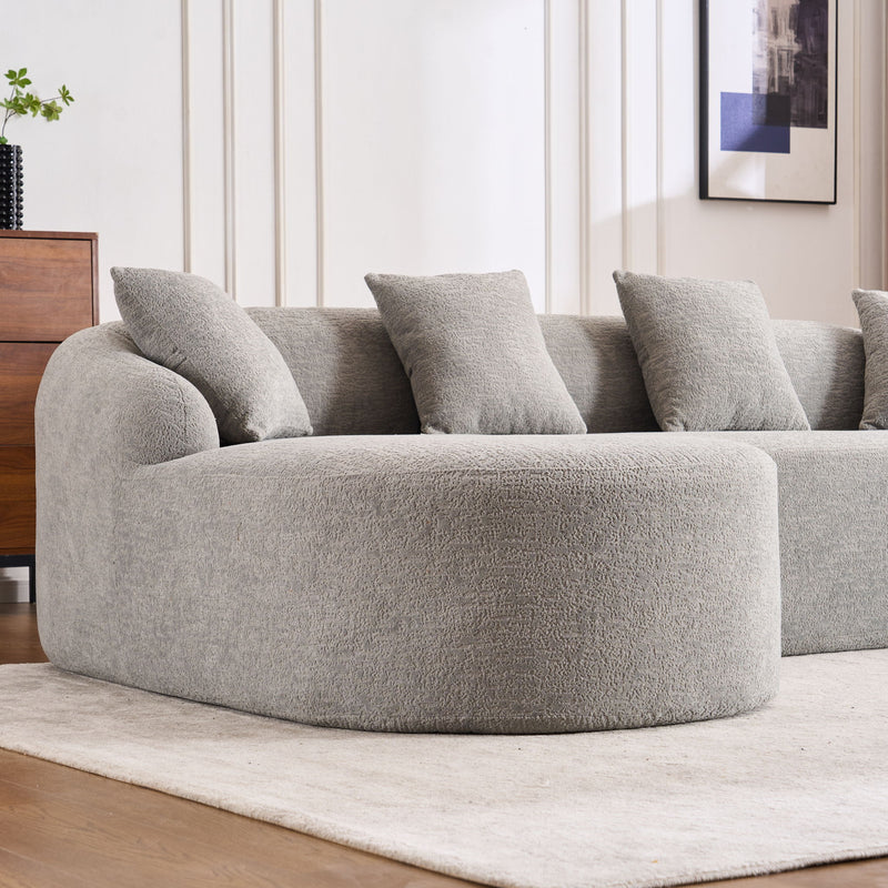 Combined Sofa With 4 Pillows