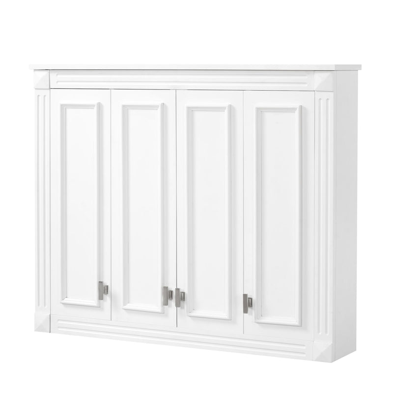 Wall Mounted Medicine Cabinet With Adjustable Shelf - White