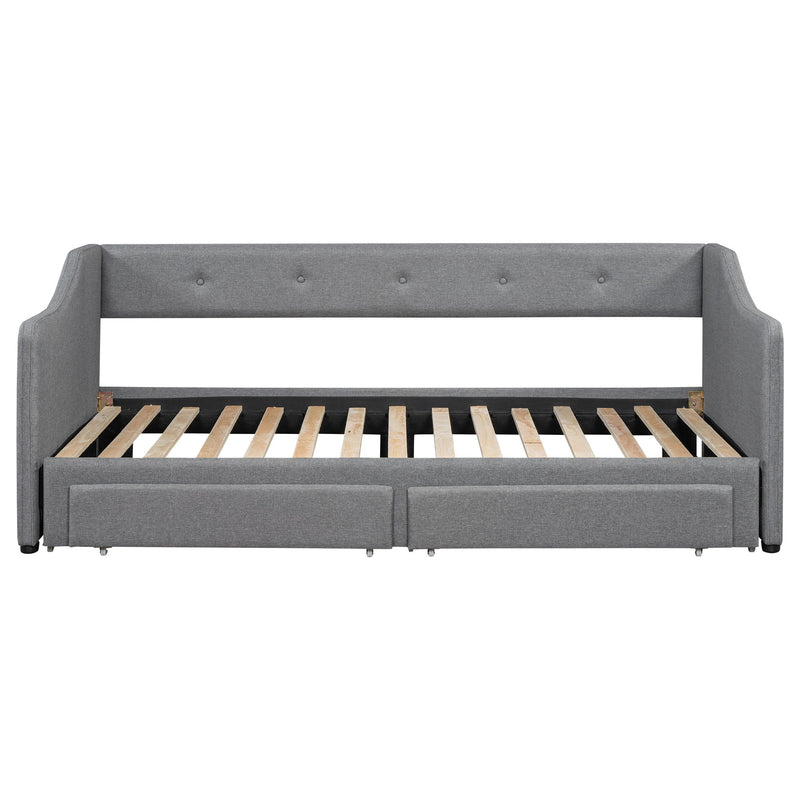 Upholstered Daybed With 2 Drawers