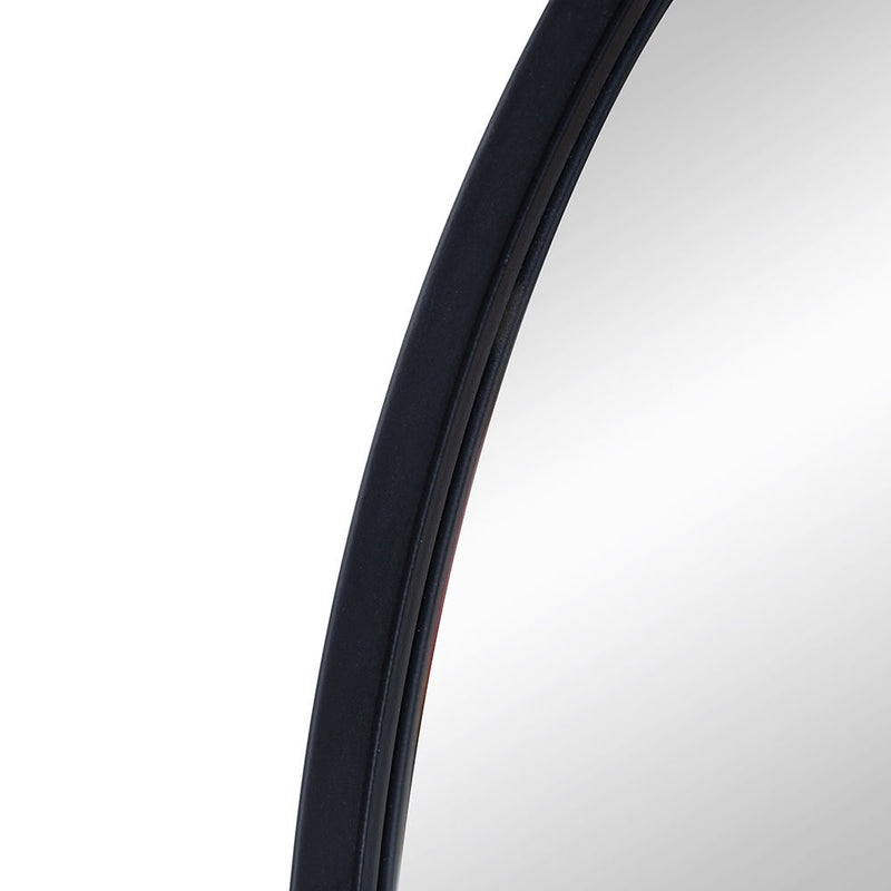 Arched Mirror With Metal Frame, Wall Mirror For Living Room Bedroom Entryway