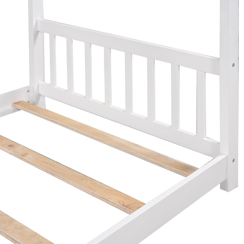 House Platform Bed With Headboard And Footboard, Roof Design