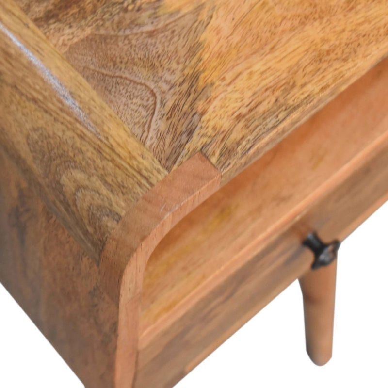 Mini Curve Open Bedside Nightstand