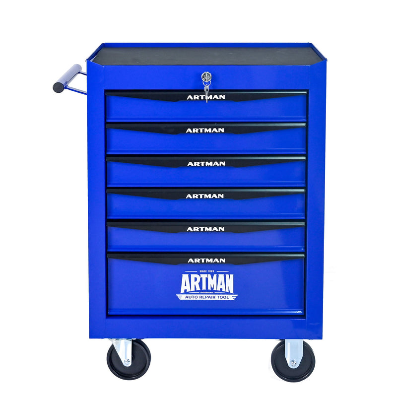 Rolling Metal Tool Chest With Drawers, Steel Storage Cabinet With Ball Bearing Slides