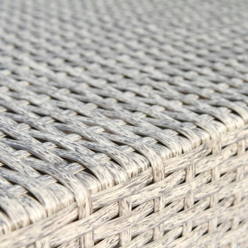 2 Person Wicker Conversation Set With Cushions, Weather Resistant