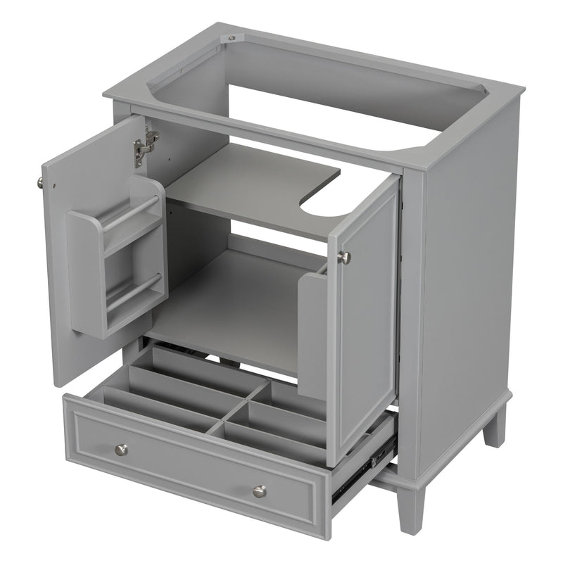 Modern Bathroom Vanity Base Only With Doors And Drawer