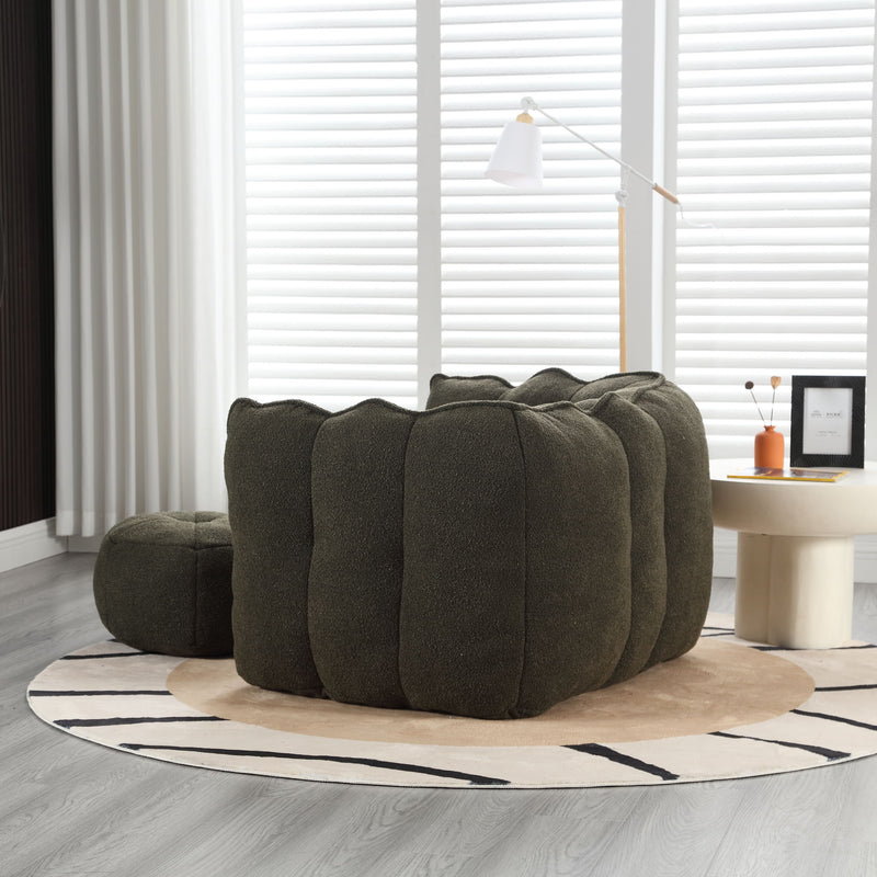 Soft Bean Bag Chair With High Resilient Foam