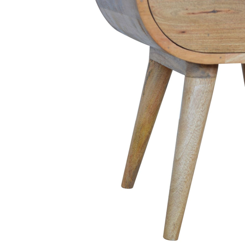 Circular Open Bedside Nightstand