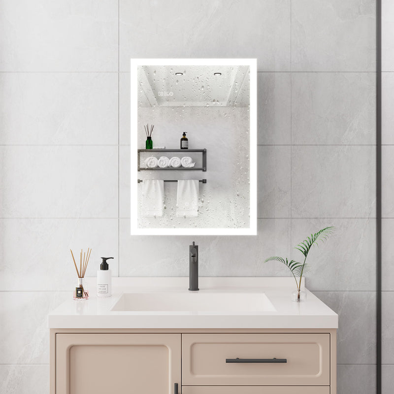 Bathroom Medicine Cabinet With Lights, LED Medicine Cabinet With Mirror, Lighted Medicine Cabinet With Defogger