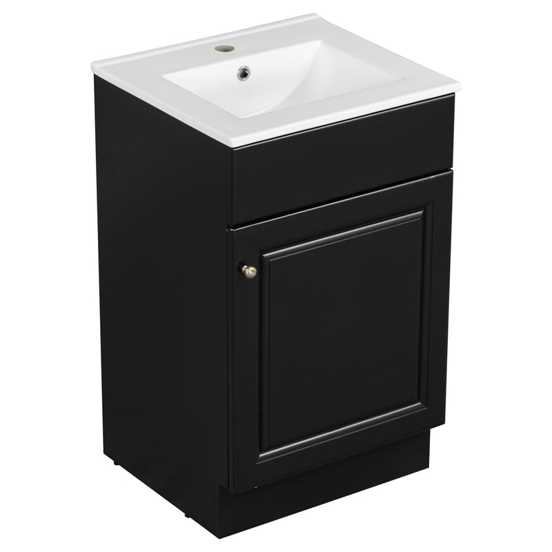 Bathroom Vanity With Sink, Cabinet With Adjustable Shelf