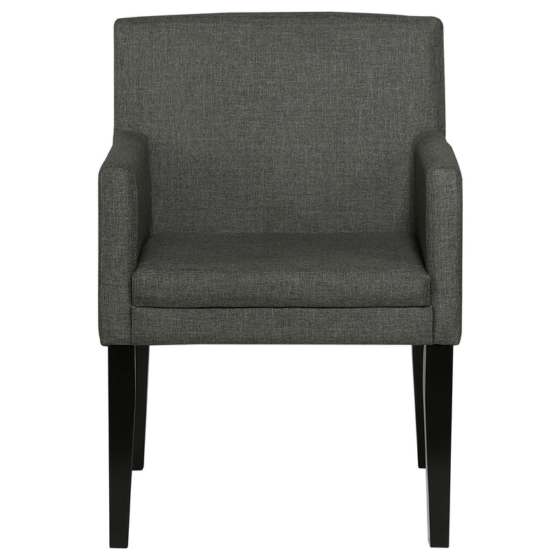 Yorkshire - Upholstered Dining Arm Chair With Cushioned Arms (Set of 2) - Gray