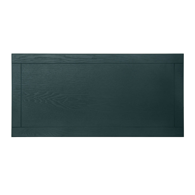 Hollow Carved 2 Door Accent Cabinet With Adjustable Shelf, Sideboard Buffet For Entryway, Living Room Or Bedroom - Blackish Green